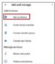 Add and manage Add to home Add to home Add to home Under home chamber Create solution group Create new form Manage services Music and audio Video and photos