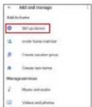 Add and manage Add to home 3M guidance Create focus manager Create source group Create source name Manage services Make and audio Views and photos