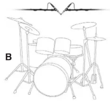 Earthworks DK7 - X/Y Stereo Overhead Miking - 2