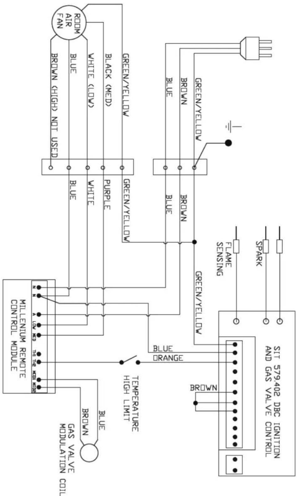 Real Flame Captiva 600 - ELECTRICAL DIAGRAM - 1