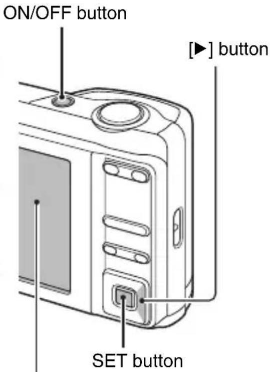ON/OFF button [▶] button SET button