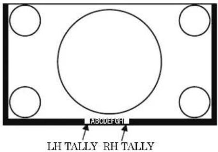 IABCDEFGH LH TALLY RH TALLY