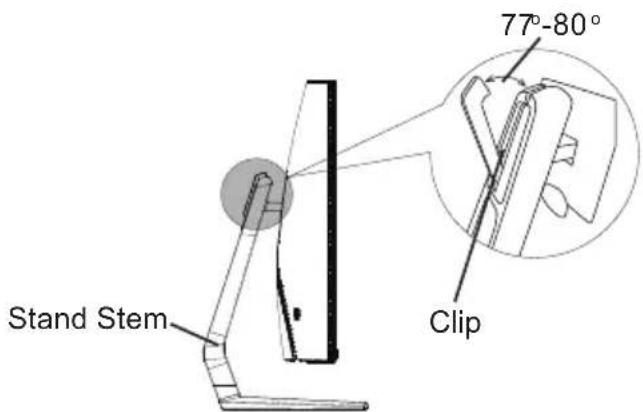 Stand Stem 77°-80° Clip