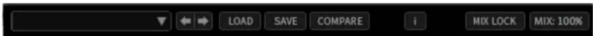 LOAD SAVE COMPARE i MIX LOCK MIX: 100%