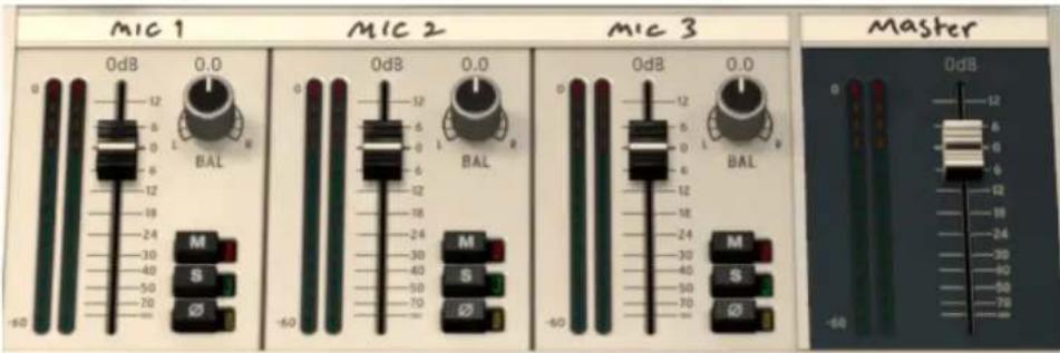 MIC 1 0d8 0.0 BAL MIC 2 0d8 0.0 BAL MIC 3 0d8 0.0 BAL Master 0d8 -60 -60 -60 -60 -60 -60 -60 -60 -60 -60 -60 -60 -60 -60 -60 -60 -60 -60 -60 -60 -60 -60 -60 -60 -60 -65