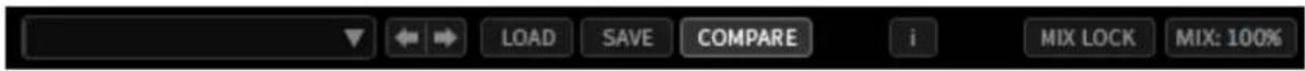 LOAD SAVE COMPARE i MIX LOCK MIX: 100%