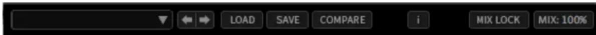LOAD SAVE COMPARE i MIX LOCK MIX: 100%