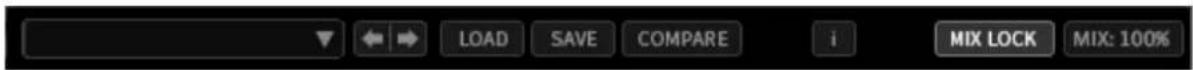 LOAD SAVE COMPARE i MIX LOCK MIX: 100%