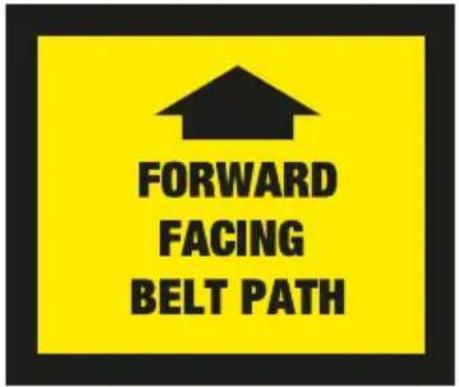 FORWARD FACING BELT PATH