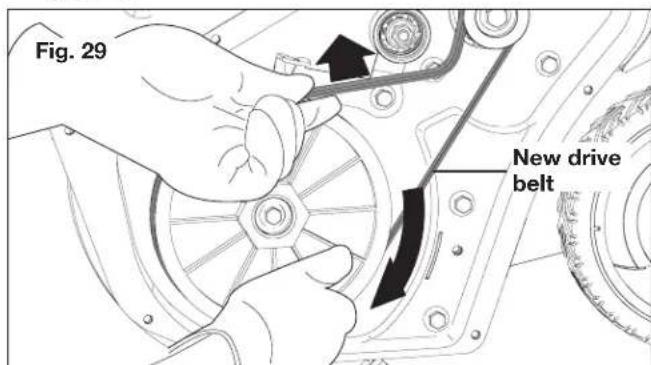 Fig. 29 New drive belt
