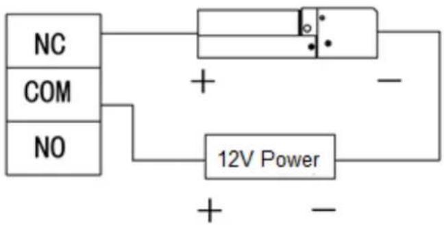 NC COM NO + - 12V Power + -