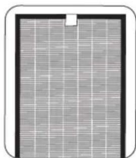 Close-up of a rectangular panel with grid pattern and a small hole, no visible text or symbols