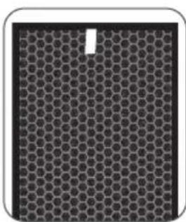 Close-up of a hexagonal grid pattern with a small white mark, no text or symbols visible.