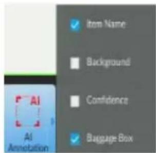 Item Name Background Confidence Baggage Box AI Annotation