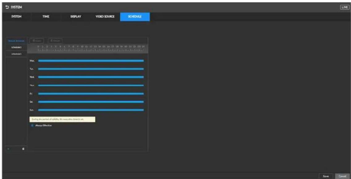 SYSTEM TIME DISPLAY VIDEO SOURCE SCHEDULE Default Position 0.1 0.2 0.3 0.4 0.5 0.6 0.7 0.8 0.9 1.0 1.1 1.2 1.3 1.4 1.5 1.6 1.7 1.8 1.9 2.0 2.1 2.2 2.3 2.4 2.5 2.6 2.7 2.8 2.9 3.0 3.1 3.2 3.3 3.4 3.5 3.6 3.7 3.8 3.9 4.0 4.1 4.2 4.3 4.4 4.5 4.6 4.7 4.8 4.9 5.0 5.1 5.2 5.3 5.4 5.5 5.6 5.7 5.8 5.9 6.0 6.1 6.2 6.3 6.4 6.5 6.6 6.7 6.8 6.9 7.0 7.1 7.2 7.3 7.4 7.5 7.6 7.7 7.8 7.9 8.0 8.1 8.2 8.3 8.4 8.5 8.6 8.7 8.8 8.9 9.0 9.1 9.2 9.3 9.4 9.5 9.6 9.7 9.8 9.9 10.0 10.1 10.2 10.3 10.4 10.5 10.6 10.7 10.8 10.9 11.0 11.1 11.2 11.3 11.4 11.5 11.6 11.7 11.8 11.9 12.0 12.1 12.2 12.3 12.4 12.5 12.6 12.7 12.8 12.9 13.0 13.1 13.2 13.3 13.4 13.5 13.6 13.7 13.8 13.9 14.0 14.1 14.2 14.3 14.4 14.5 14.6 14.7 14.8 14.9 15.0 15.1 15.2 15.3 15.4 15.5 15.6 15.7 15.8 15.9 16.0 16.1 16.2 16.3 16.4 16.5 16.6 16.7 16.8 16.9 17.0 17.1 17.2 17.3 17.4 17.5 17.6 17.7 17.8 17.9 18.0