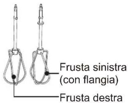 Frusta sinistra (con flangia) Frusta destra