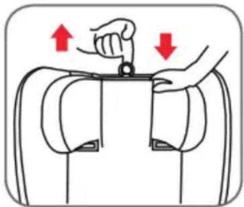 Chipolino Next Gen - ADJUSTING THE HEIGHT OF THE HEADREST - 2