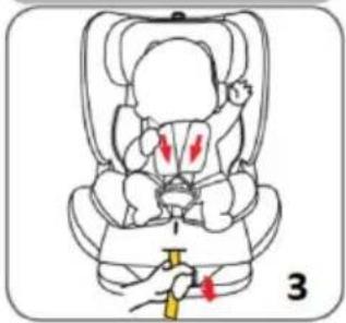 Chipolino Next Gen - TIGHTENING /LOOSENING OF 5-POINT HARNESS OF THE CAR SEAT - 3