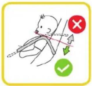 Illustration showing a child in a stretching posture with directional arrows and check/cancel icons indicating correct and incorrect actions.