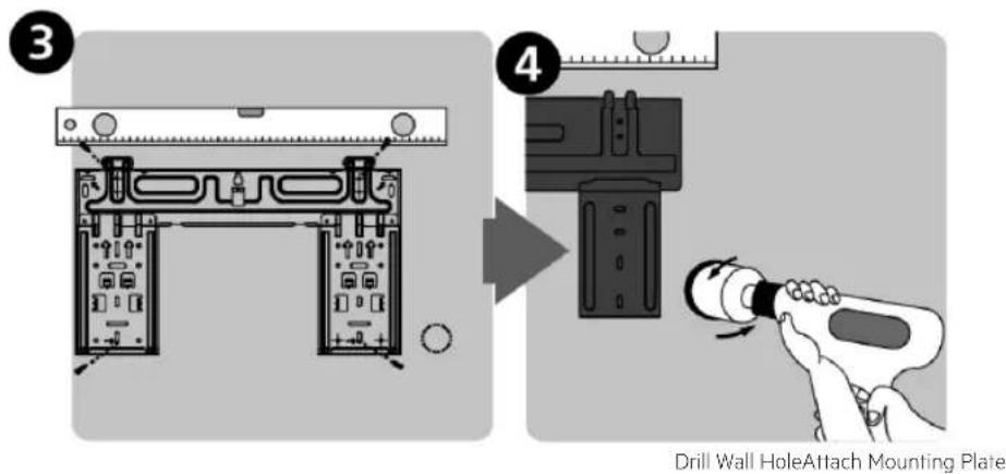 Drill Wall HoleAttach Mounting Plate