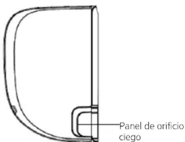 Panel de orificio ciego