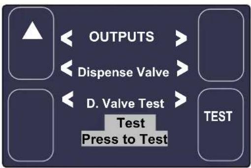 Fetco TBS-2121XTS - EXAMPLE: Calibrate DISPENSE VALVE - 2