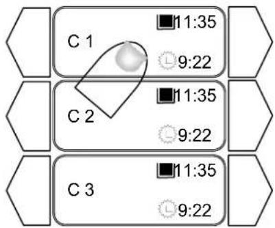 C 1 ■11:35 9:22 C 2 ■11:35 9:22 C 3 ■11:35 9:22