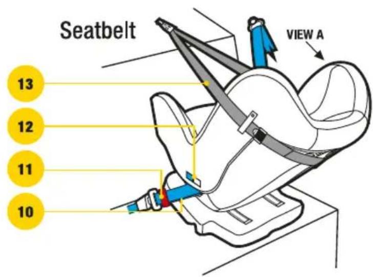 Seatbelt VIEW A 13 12 11 10