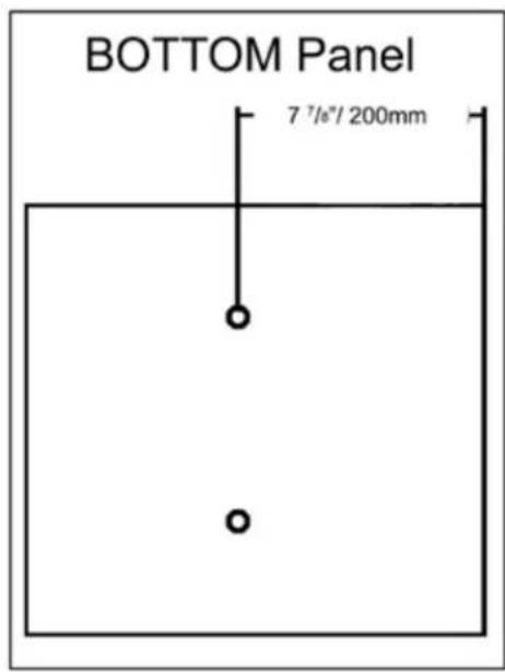 BOTTOM Panel 7 7/8"/ 200mm