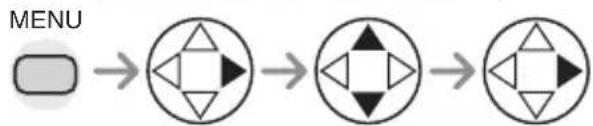 graph LR A["MENU"] --> B["Geometric Shape 1"] B --> C["Geometric Shape 2"] C --> D["Geometric Shape 3"]