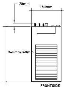 20mm 180mm 340mm340mm FRONTSIDE
