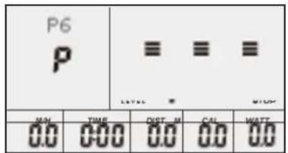 P6 P ≡ ≡ ≡ LATE: ° STOP MIN TIME DIST M CAL WATT 0.0 0.00 0.0 0.0 0.0