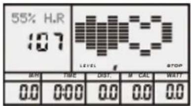 55% H.R 107 LEVEL STOP MR TIME DIST M CAL WATT 0.0 0:00 0.0 0.0 0.0