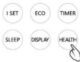 I SET ECO TIMER SLEEP DISPLAY HEALTH