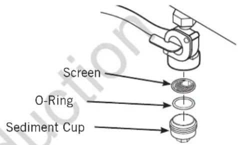 Screen O-Ring Sediment Cup