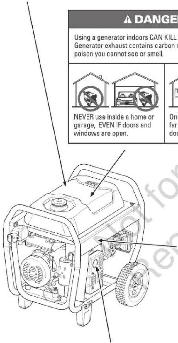 Craftsman CMXGGAS030791 - WARNING DVERTENCIA - 4