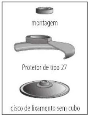montagem Protetor de tipo 27 disco de lixamento sem cubo