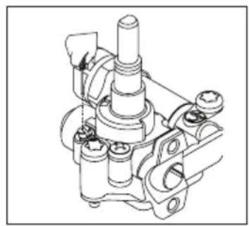 Technical line drawing of a mechanical assembly with no visible text or symbols
