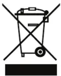 Symbol of a trash bin crossed with a diagonal line, no text or numbers present
