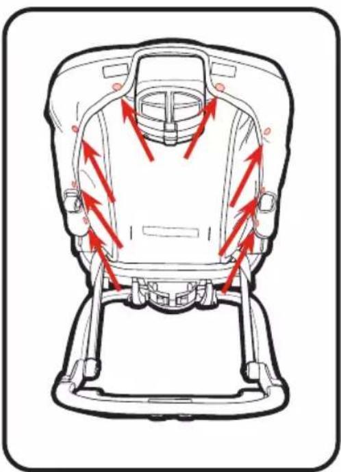 GRACO Pack 'n Play Rock 'n Grow - To Remove Seat Pad • Para Sacar La Almohadilla Del Asiento - 2