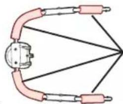 Pure electrical circuit lines without any symbols
