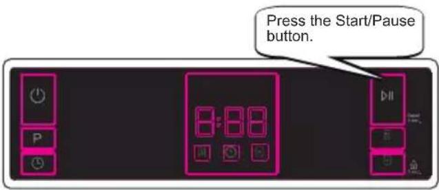 Press the Start/Pause button.