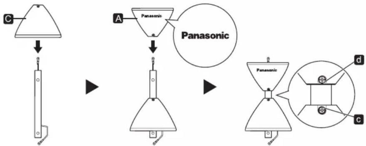 PANASONIC F-60MZ2 - Insert the canopy - 2
