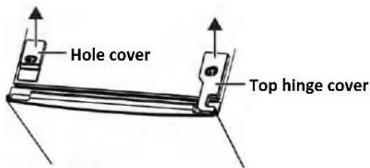 Hole cover Top hinge cover