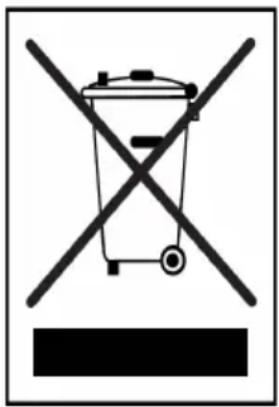Prohibition sign with crossed-out trash bin and no text, indicating no waste disposal or recycling.