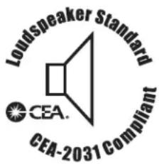 Loudspeaker Standard CEA- CEA-2031 Compliant