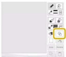 Screenshot of a software toolbar with icons and a highlighted 'Close' button