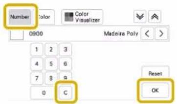 Number Color Color Visualizer 0900 Madeira Poly < 1 2 3 4 5 6 7 8 9 0 C Reset OK