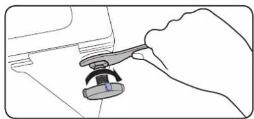 SAMSUNG WW7SJ3283KW - STEP 3 Adjust the levelling feet - 2