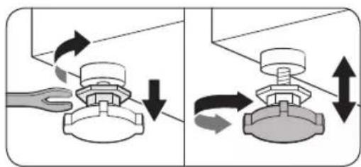 SAMSUNG WW11BB5044AW - STEP 3 Adjust the levelling feet - 1